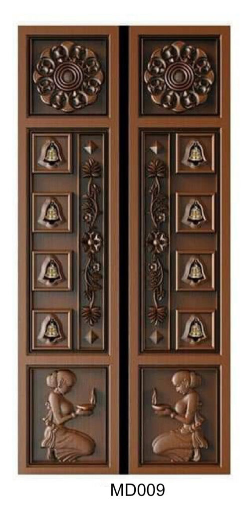 teak veneer door design