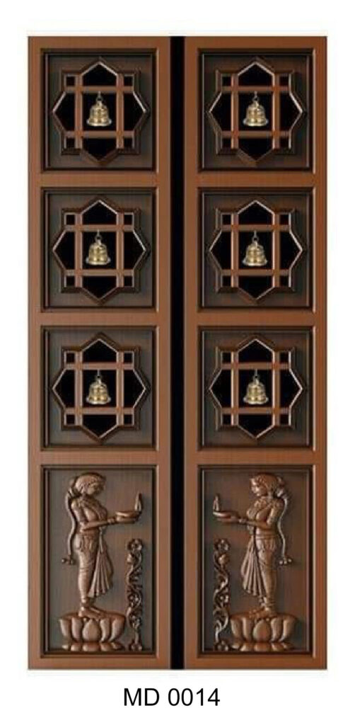 teak wood panel door design