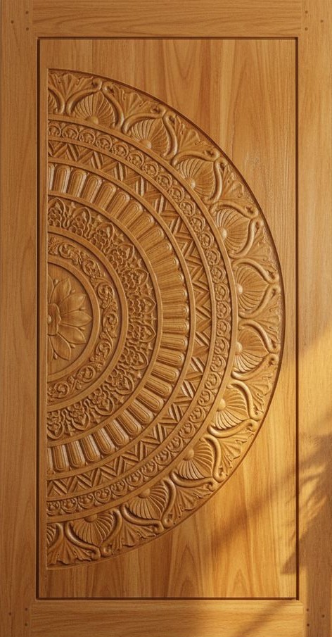Teak wood door